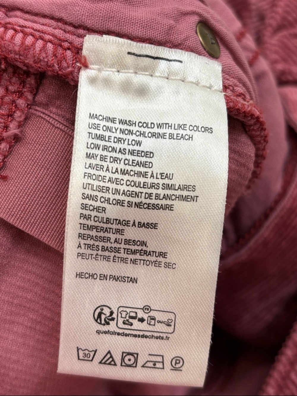 Anthropologie Pilcro Robbie Corduroy High-Rise Wide Leg Jeans by Pilcro Size 30 - Picture 13 of 14